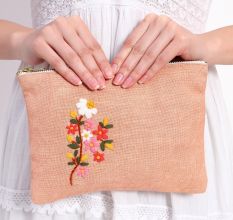 Peach Meadow Delight Pouch